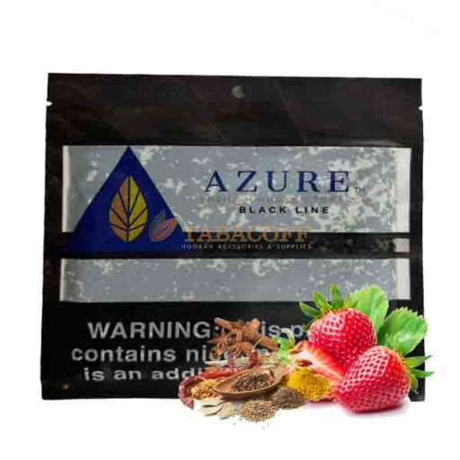 Тютюн для кальяну Azure Black Line Bengal Strawberry (Пряна полуниця)